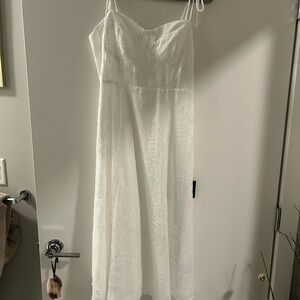 Lulu's White Textured Dress